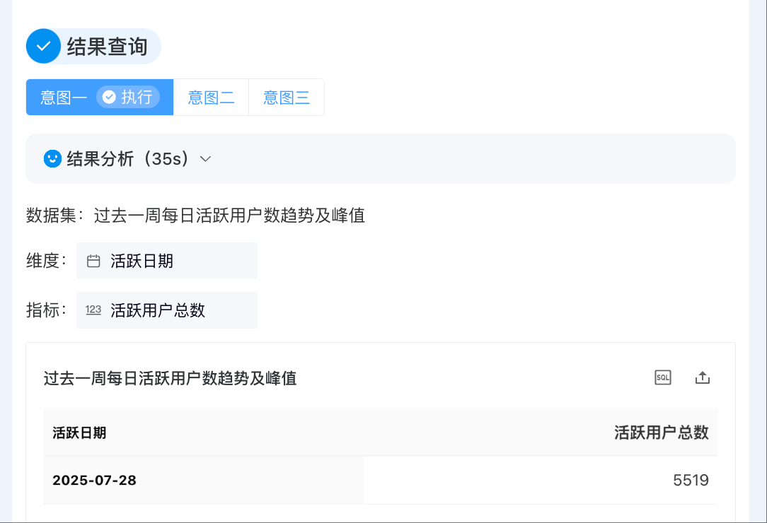 结果查询